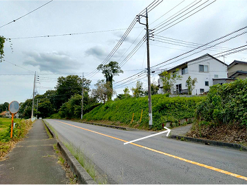 国道124号線からの写真